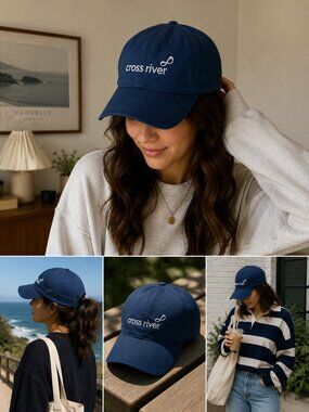 Nike Legacy91 Dri-FIT Cross River Golf Hat Navy Adjustable Cap NWT